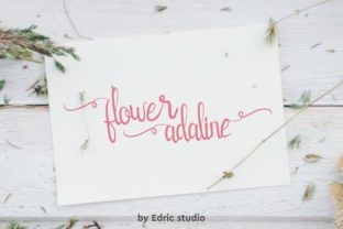 Flower Adaline: A Handwritten Font for Digital Creativity