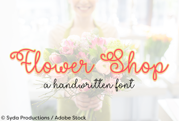 Flower Shop Font for Campaign Creatives