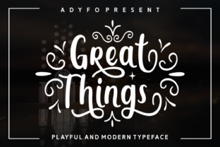 Great Things Font for Web Design