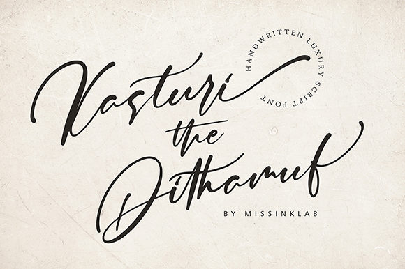 Kasturi Dithamuf: A Handwritten Font That Elevates Branding