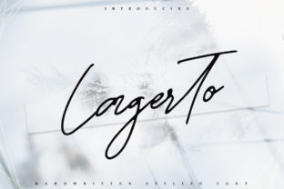 Lagerto: A Handwritten Font for Editorial Elegance