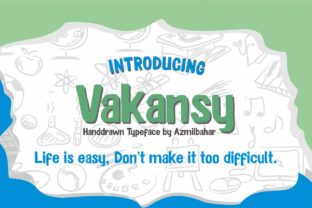Vakansy: A Playful Handwritten Font for Digital Creativity