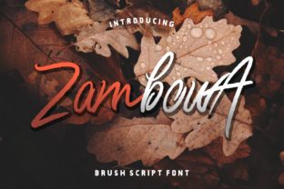 Zambowa: A Bold Handwritten Font for Crafters and Designers